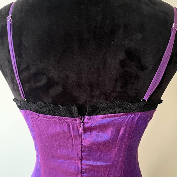 Cider Purple Satin-Feel Slip Dress - Picture 5 of 6